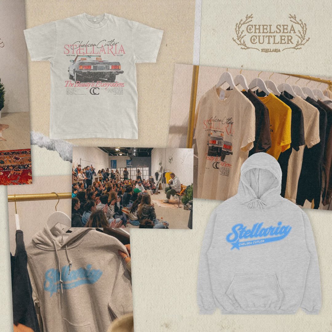 THE STELLARIA OFFICIAL MERCH COLLECTION IS NOW AVAILABLE ONLINE shop.chelseacutler.com