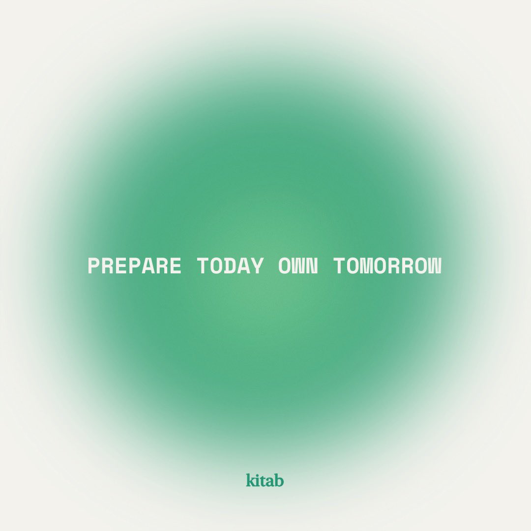 Success is a result of careful planning &amp; preparation. Each day is a new opportunity to take charge of your future. By prioritizing daily planning, you set the stage for success, ensuring that you're in control of your destiny. 

#Kitab #KitabtheBook