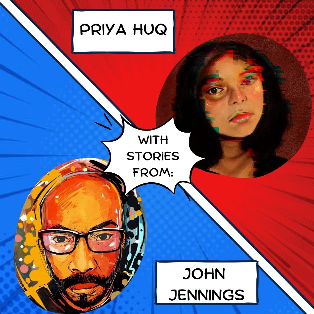 pande_literary's tweet photo. MARVEL SUPER STORIES, Out Now! Edited by #1 NYT bestselling illustrator John Jennings, this is the first-ever middle-grade anthology from Marvel Comics with stories from: 
💥Priya Huq (@Priya_Huq): Ms. Marvel
💥John Jennings (@JIJennings): Daredevil
 #MarvelSuperStories https://t.co/xh0NmRiCJa