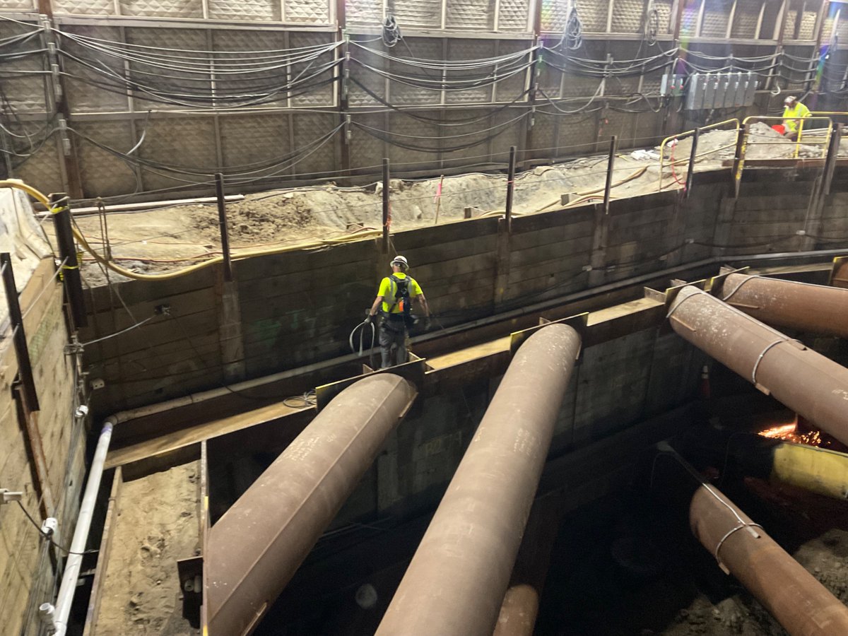 PurpleLineExt's tweet photo. Heads up! Utilities for the UCLA station is 70% complete and excavation in 20% complete. https://t.co/mZdInvMRrT