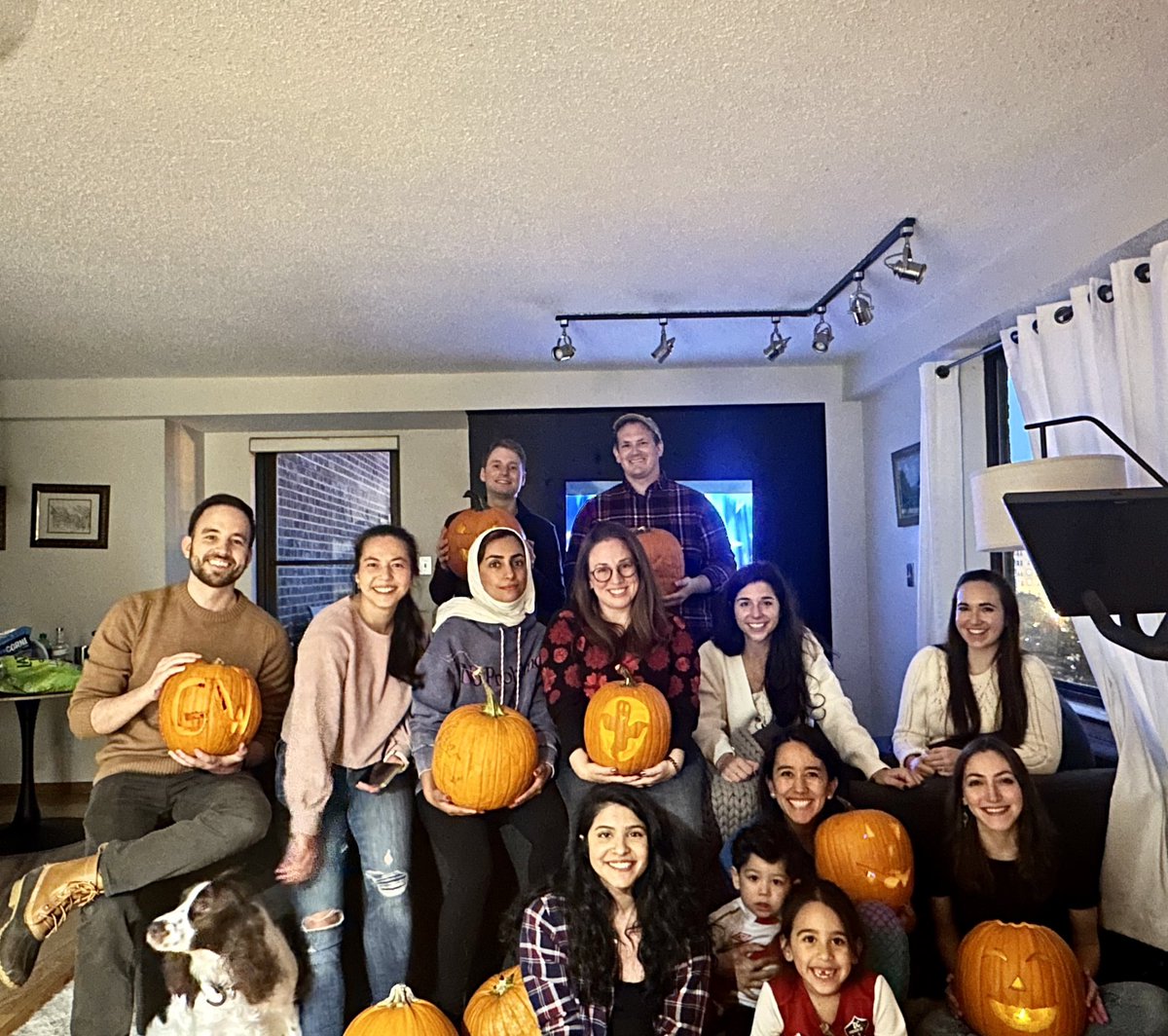 Drewmergency's tweet image. Another great wellness event for @GWSurgery Special MVP to @LauraTiusabaMD for bringing the most festively dressed pumpkin carvers/future surgeons #surgery #farmsystem #wellness #pumpkinpatch #Halloween2023