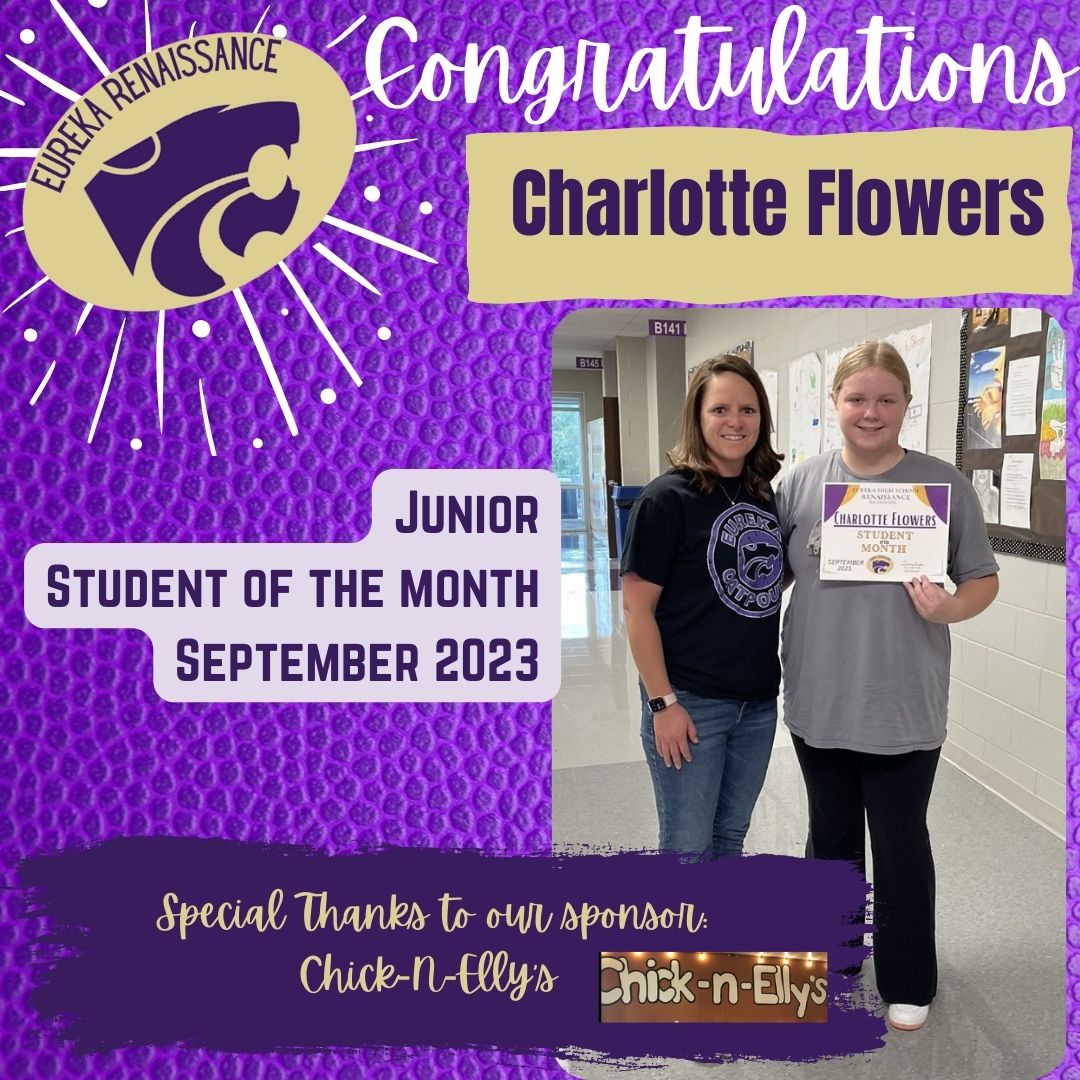 Congratulations! Our Junior Student of the Month!