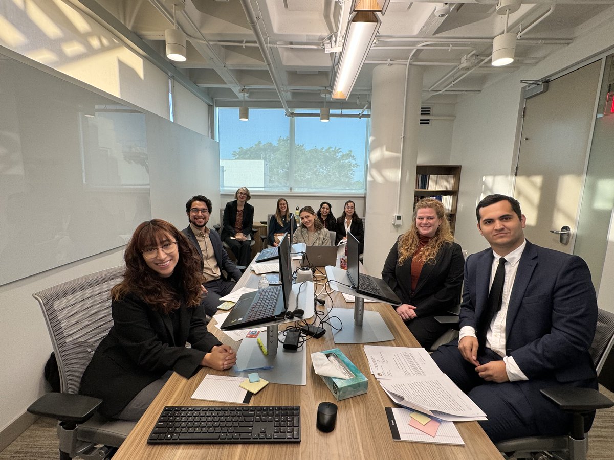 UMLawIC's tweet photo. Immigration Clinic students, along with supervisors Dean Sharpless &amp; Professor Maremont, represented two clients currently detained at Baker County Detention Center in their Master Calendar Hearings. https://t.co/Ye6SGUz1ND