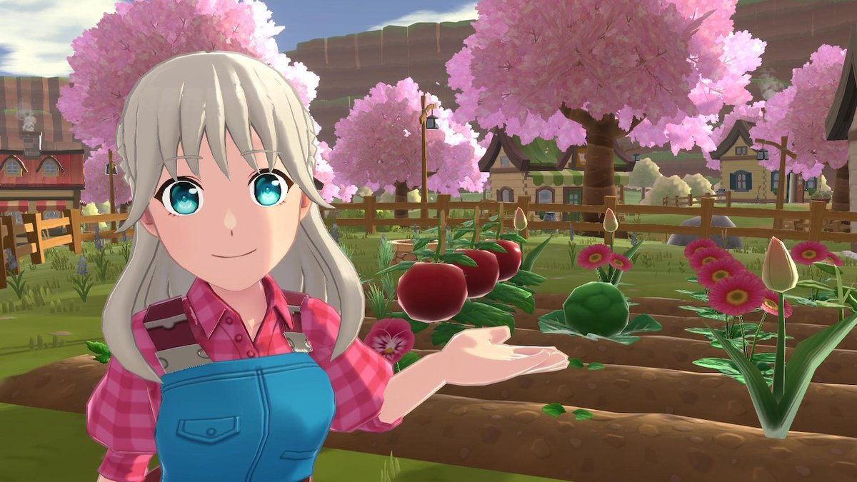 Pristine1281's tweet photo. Got to love photography in any game lol. Playing #HMAnthos, my 1st Harvest Moon game. Just got it and I am hooked lol. #NintendoSwitch https://t.co/5SuYBLn7ul