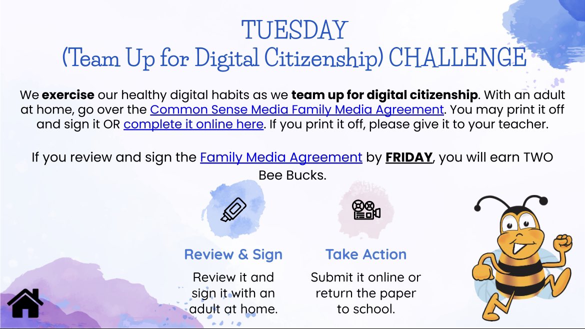We are teaming up for digital citizenship @ShortPumpES today! Have you signed your @CommonSenseEd Family Media Agreement? @HCPS_Innovates #DigCitWeek