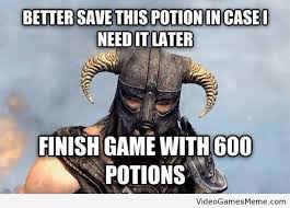 WolfPackOfOne__'s tweet image. Forget saving the princess, the REAL struggle is saving those precious potions in game. I mean, who needs health when you can have a shiny new sword, am I right? #PotionProblems #GamerLife #Priorities&quot;
