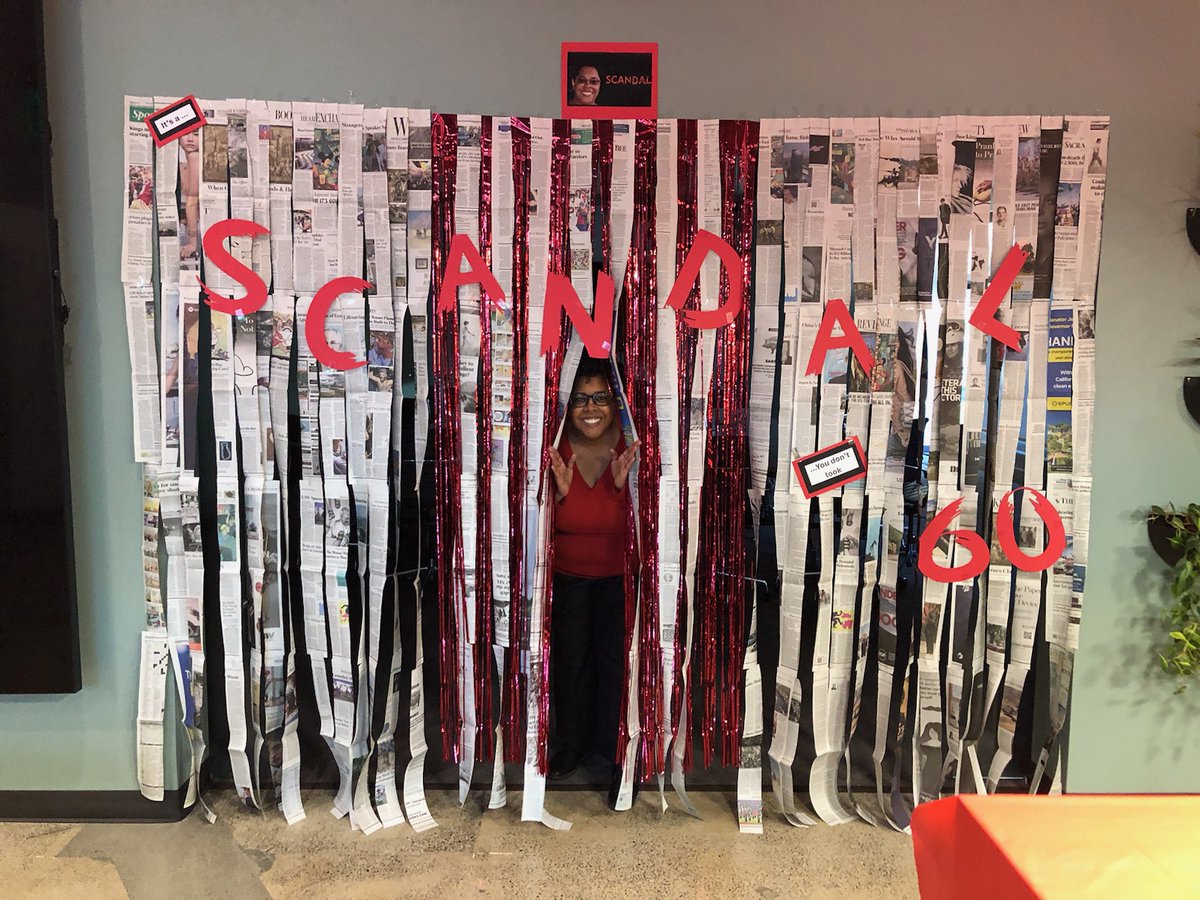 ScandalN2Deep's tweet photo. My co-workers decorated for my birthday. They are the best. #Scandal4Life https://t.co/qTJI574paR