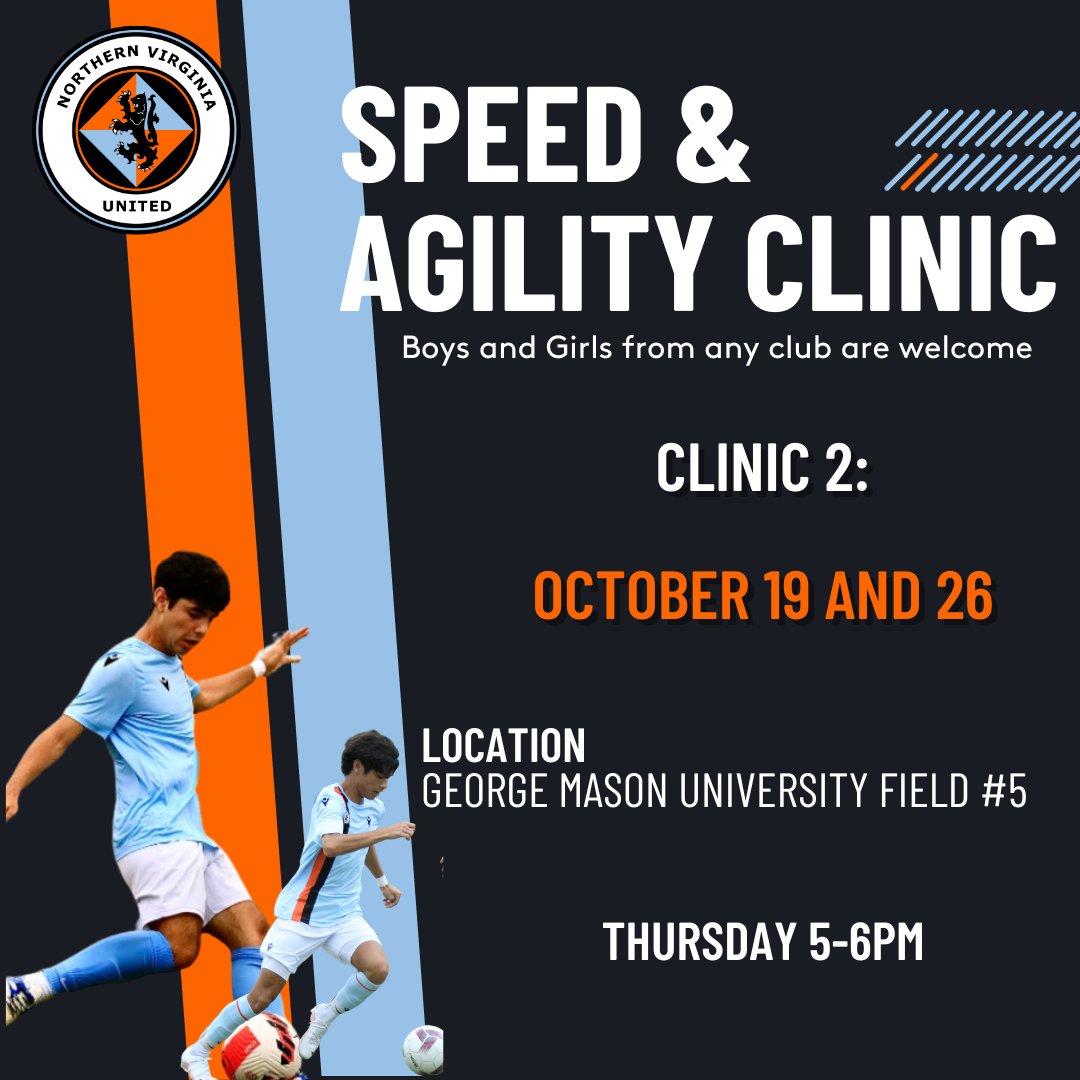 🍂 Elevate your game and reserve your spot now at our #FallClinics! ➡️: bit.ly/44DBVUh 

#NVUAcademy #Soccer