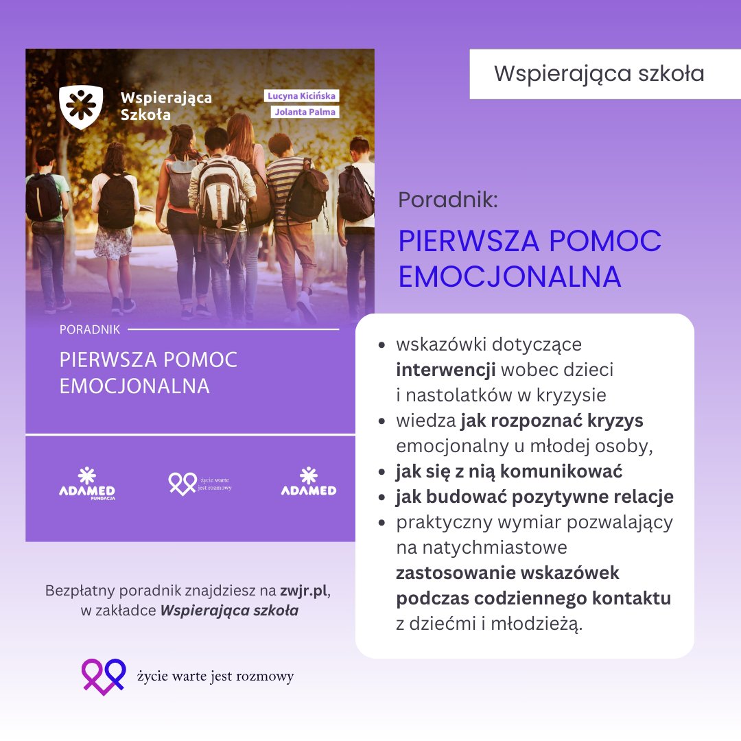 🚨 Jak rozmawiać z osobą w kryzysie? Gdzie szukać pomocy? Czego nie mówić? 

Zapraszamy do skorzystania z naszych bezpłatnych poradników! 

zwjr.pl/artykuly/pierw…