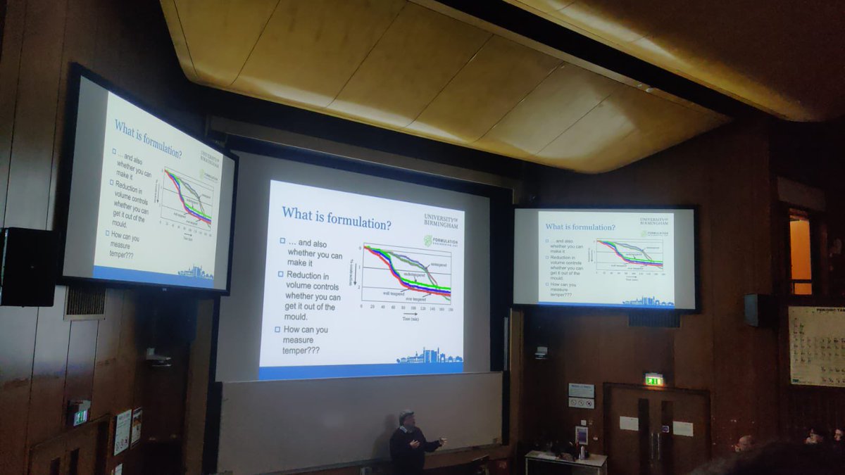 TGAS_Science's tweet image. A-level Chemistry at the ‘Chemistry of Chocolate’ lecture with Peter Fryer, at UoB