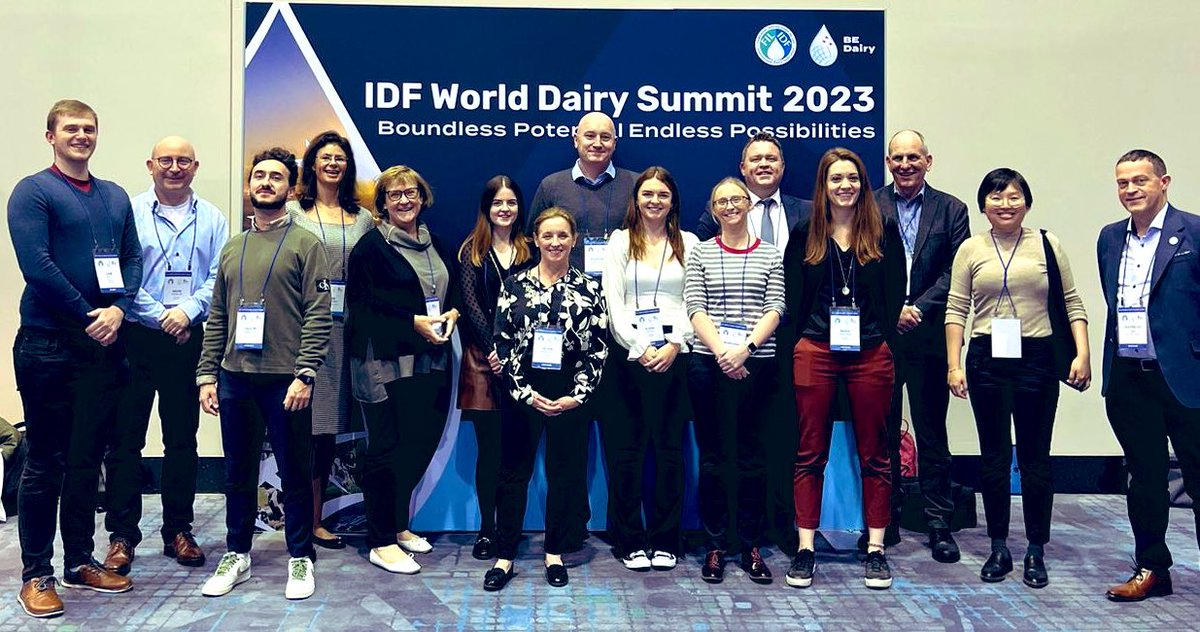 Conor Mulvihill 🐄 (@conormulv) on Twitter photo A lot of the Irish delegation at the <a href="/FIL_IDF/">International Dairy Federation</a> world dairy summit.
Missing a few but great to see such a wide ranging group covering all aspects of the Irish industry representing ☘️🐄 on the global stage. A lot of the Irish delegation at the <a href="/FIL_IDF/">International Dairy Federation</a> world dairy summit.
Missing a few but great to see such a wide ranging group covering all aspects of the Irish industry representing ☘️🐄 on the global stage.