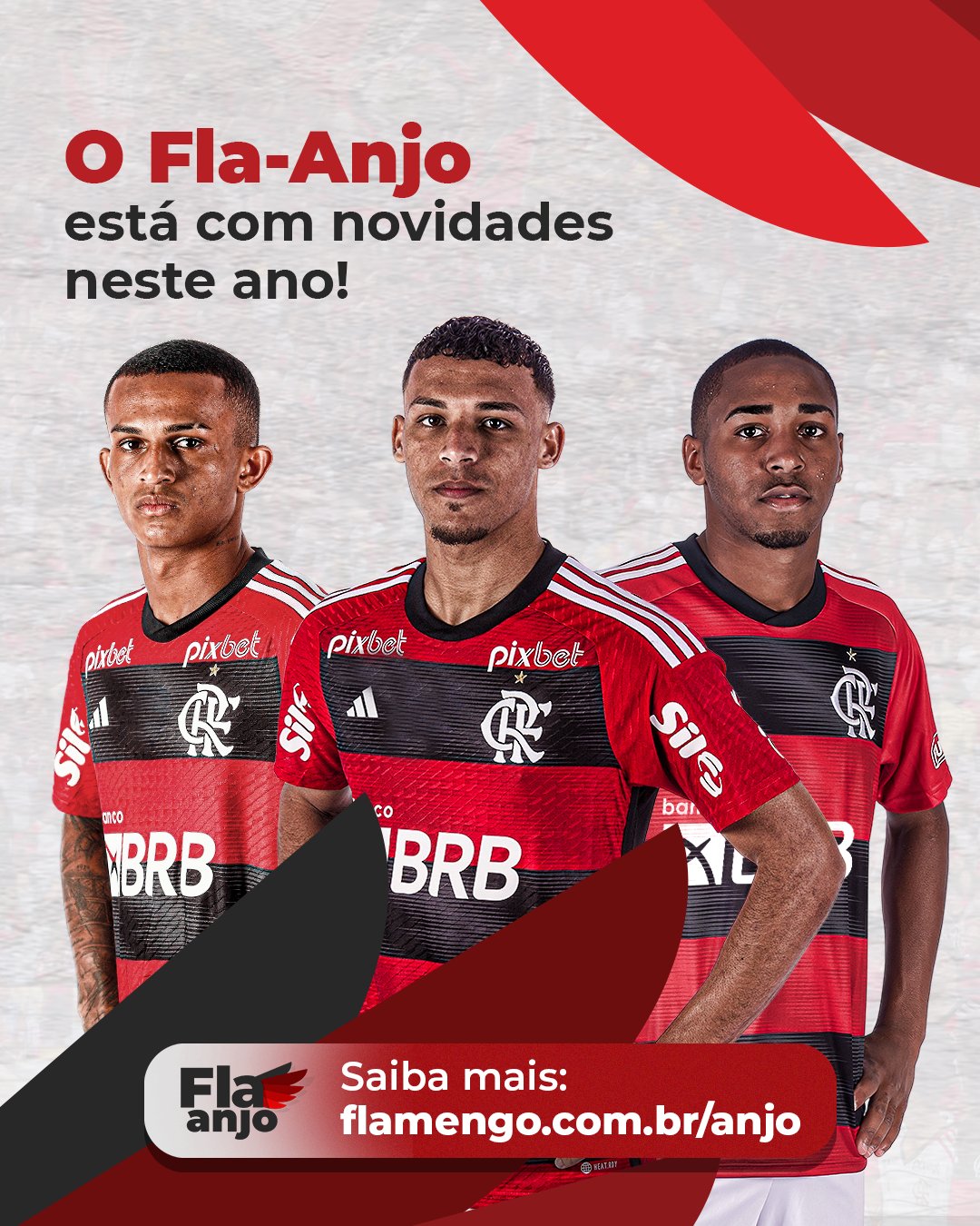 Flamengo faz ação para divulgar programa Fla-Anjo no jogo contra o  Corinthians - Máquina do Esporte