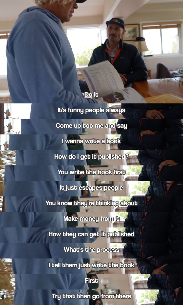 What did the writer do right to live in a house worth 20 million dollars?

I enjoy watching <a href="/noahkagan/">Noah Kagan</a>'s channel. On Noah's channel, there's an intriguing series where he randomly goes door-to-door, and asks the homeowner what they do for a living to live in such houses.

This