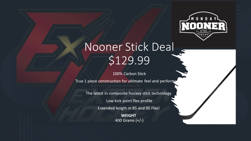 🚨Cheap Pro Hockey stick post🚨
Take advantage of the new Nooner stick deal at Extreme Hockey in Regina.
Only $129.99 for this pro stock black out twig, while supplies last.
Multiple flex and patterns available.  Visit Extreme Hockey in Regina.
Retweet for a chance to win one!