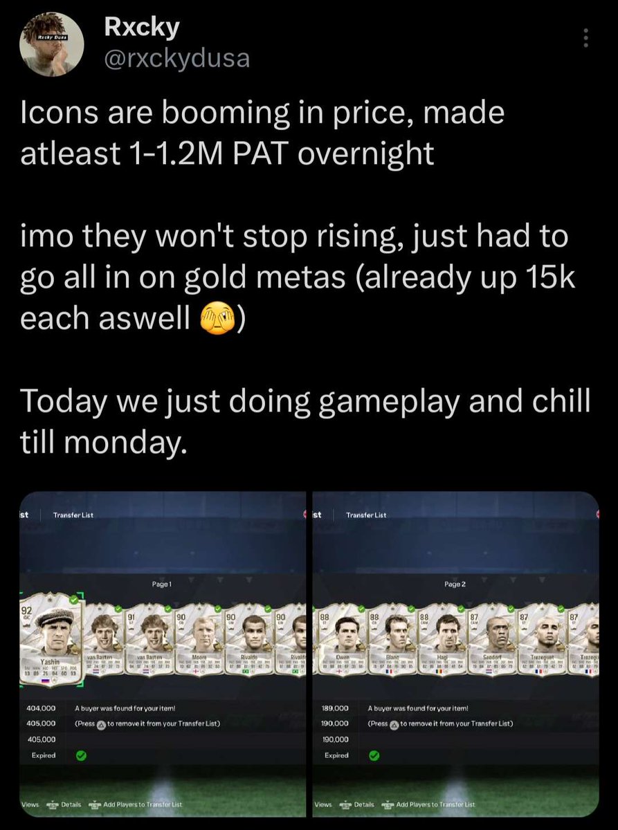 rxckydusa's tweet image. The 1 week ICON / Gameplay discord giveaway 
(OPENING FRIDAY)

There will be 5 people for the ICON section.
And 3 people for the GAMEPLAY section.

How can I participate? Simple
Follow: @rxckydusa @izRxcky &amp;amp; RT/LIKE this Tweet.

Here to help you improve in Trading/Gameplay!

👇👇