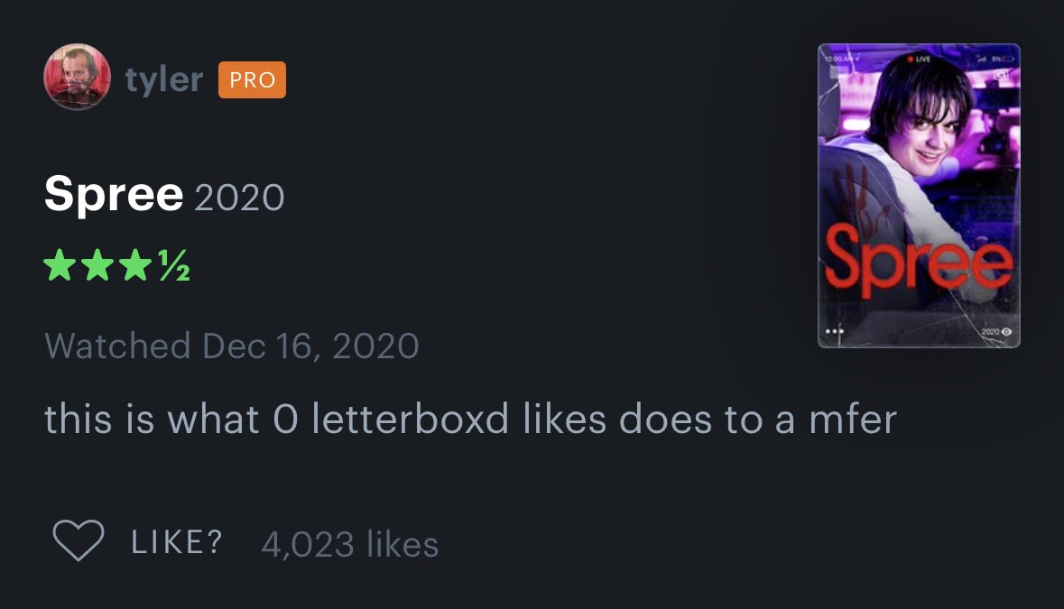 🇨🇦letterboxd reviews with threatening auras (@letterboxdauras) on Twitter photo 
