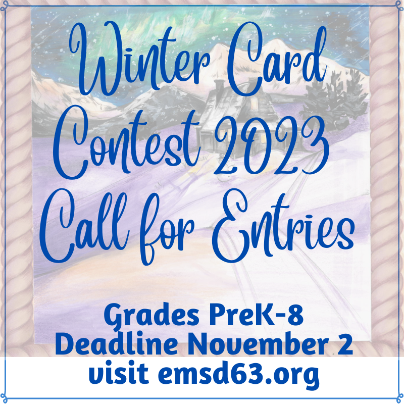 EastMaine63's tweet photo. Calling all D63 artists! PreK-8th grade students are encouraged to submit a piece for our 2023 District winter card contest. Don't wait! Deadline is November 2. Learn more and download a parent release form on our website. https://t.co/26p2neNvJ9 https://t.co/7Onu8nT4n4