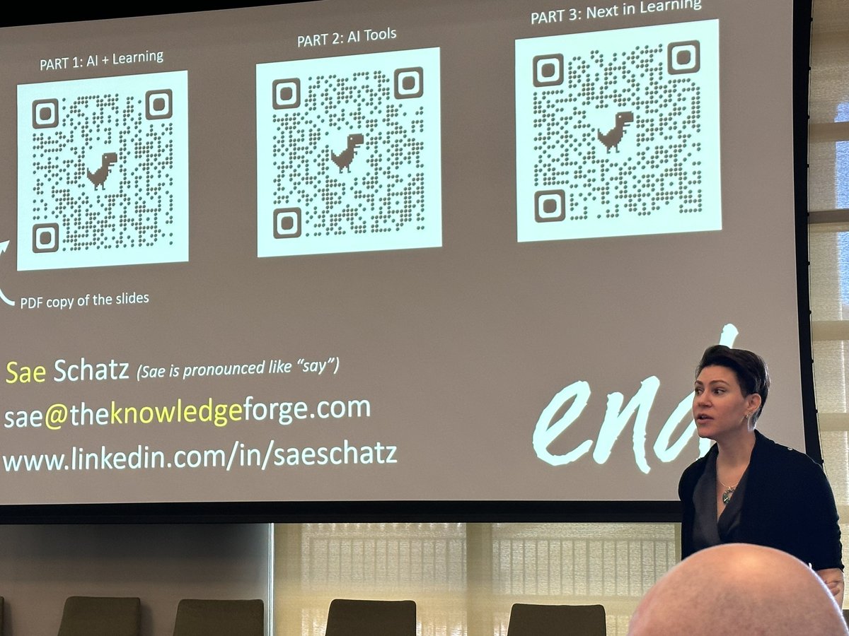 “AI + Learning” is her talk intended for faculty, and it rocks!  So much great information for everyone, not just faculty. Question, do you know what learning engineering is?
Thanks Sae Schatz
#rollinscollegeIDT
#rollinscollege
#learningengineer 
#AI