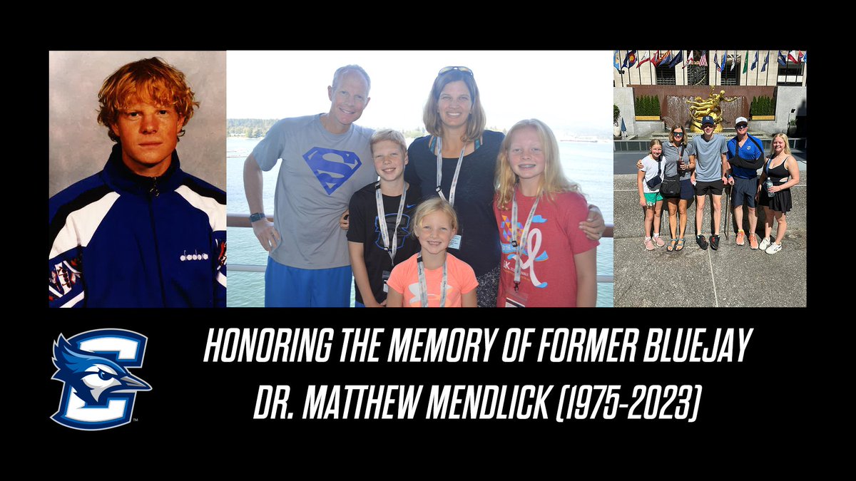 Creighton Men's Soccer mourns the passing of former Bluejay (1994-97), Dr. Matthew Mendlick with a tribute and moment of silence prior Creighton's match with Akron on Wednesday, Oct. 18.

tinyurl.com/btntpt5t