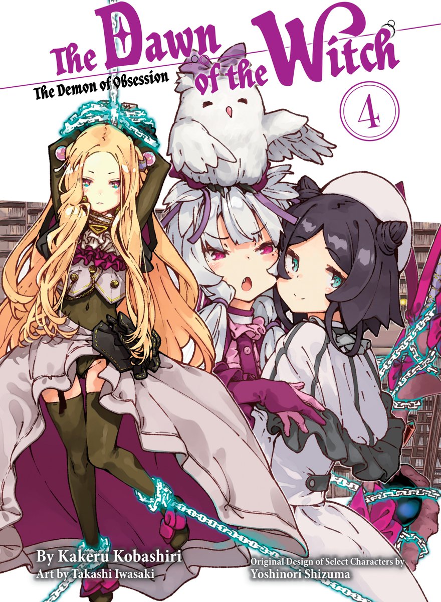 Releasing TODAY! 🟣The Dawn of the Witch 4 (light novel) 🟣 By Kakeru Kobashiri, Takashi Iwasaki 📔:Love and death are only some of the terrors that await our three young mages in the wild and unforgiving North. Print and digital: kodansha.us/product/the-da…