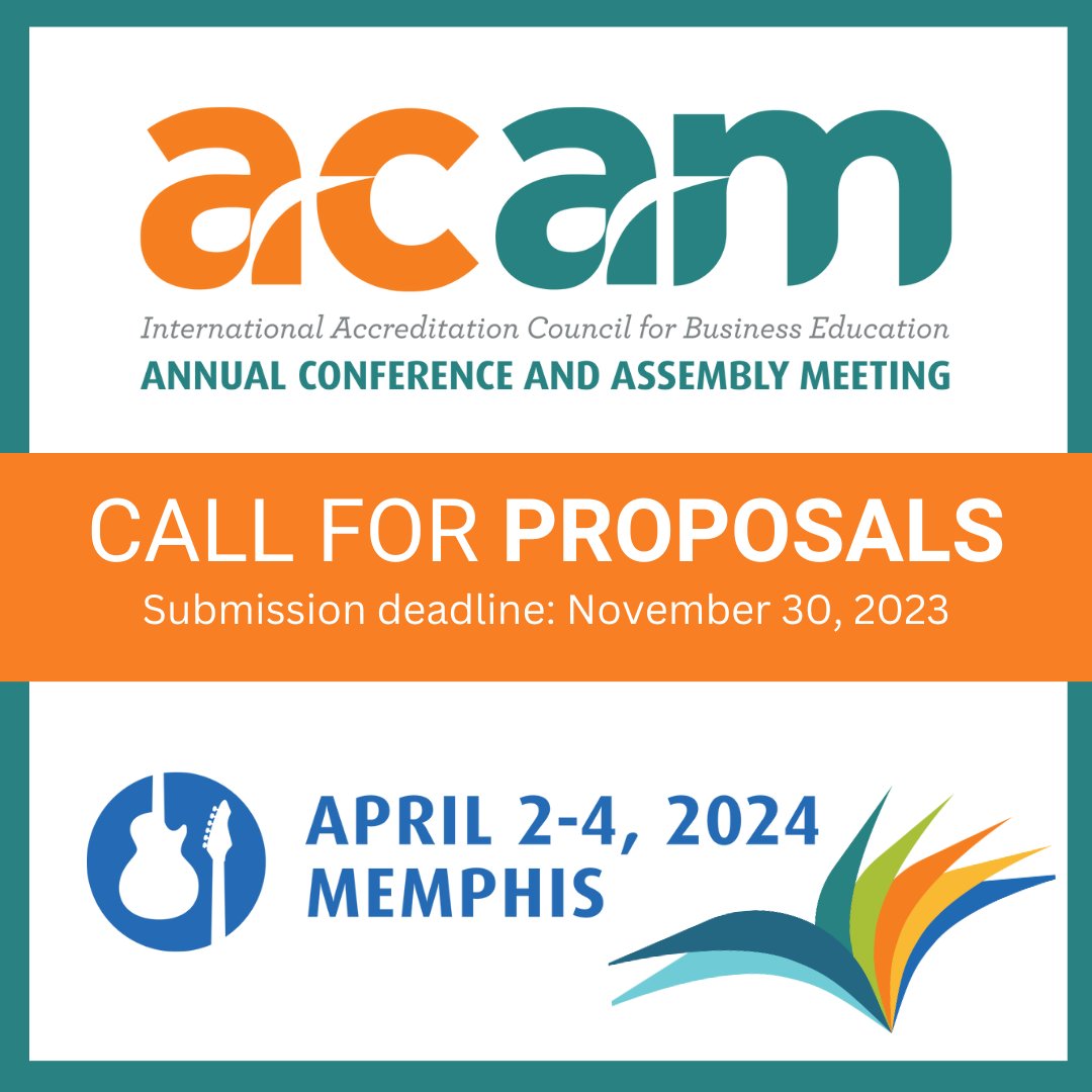 The ACAM 2024 Call for Proposals and Best Paper Competition Submissions are now open! Details here: iacbe.org/.../10/IACBE-A…