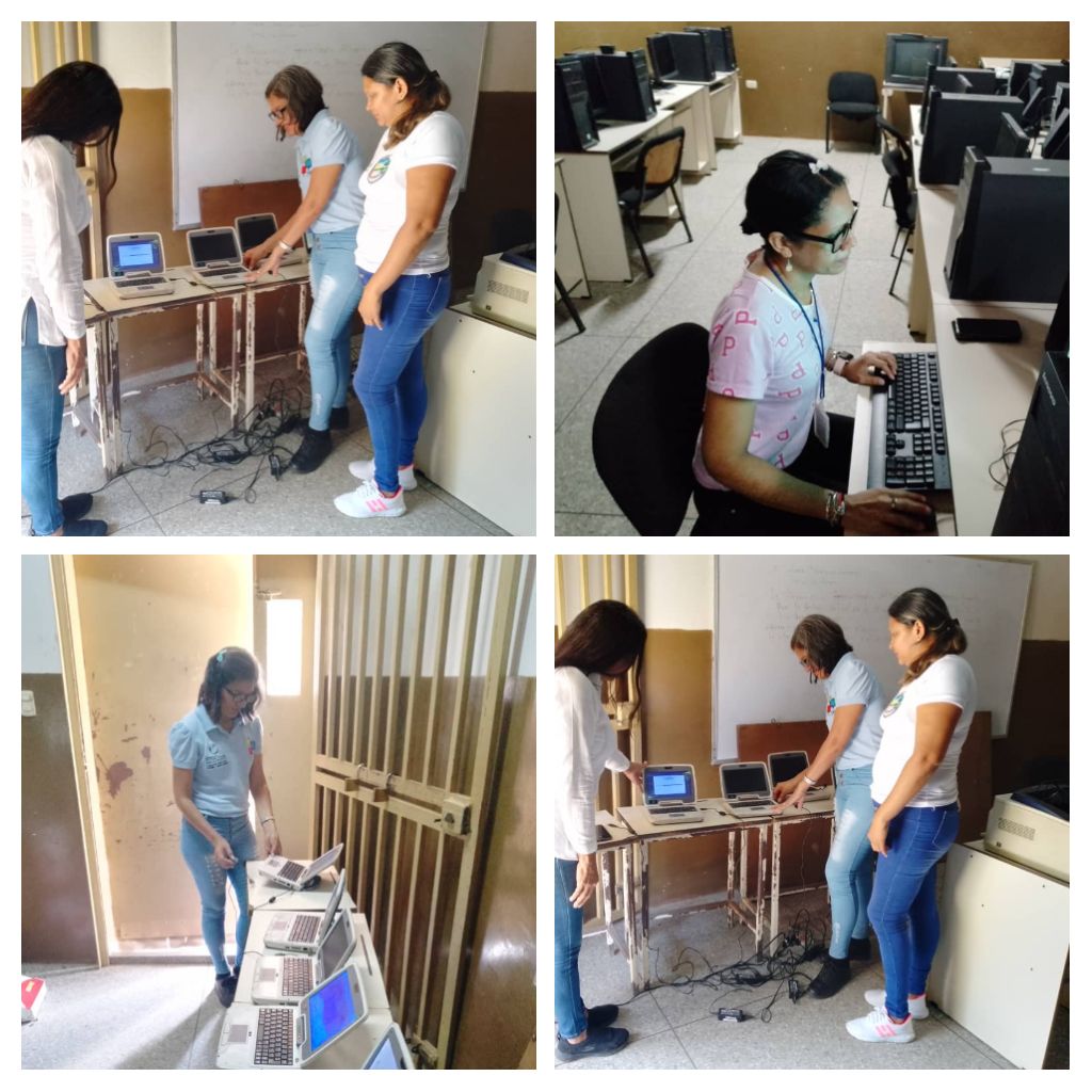 #SomosFundabit #17Oct Tutores Cbit y personal de la Escuela Columba Mendoza del Municipio Pedro Zaraza del Estado Guárico, realizando revisión y actualización de Sistema Operativo de los equipos pertenecientes al Cbit Victor Hernández ubicado en el Sector Calanche.