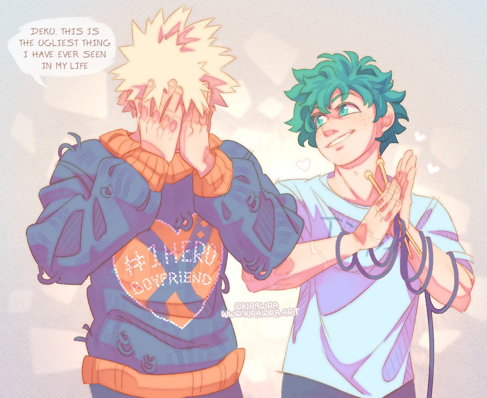 BkDk Inktober Day 17 - "Knitting"

Deku picks up a new hobby; Kacchan is.. not impressed 😂
🧶
#bkdk #bakudeku #ktdk #勝デク #bakugo #deku #BNHA #MHA #bkdkinktober
