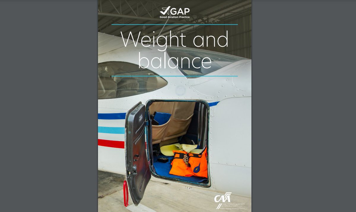 Our Weight and balance Good Aviation Practice booklet has been revised! 📖🏋️⚖️🎉
This booklet provides good practice advice on how to correctly load your aircraft, to make sure you are safe to fly.
Download today, or order a free copy from our website:
aviation.govt.nz/assets/publica…