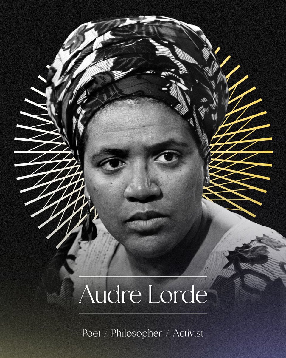 Happy #BlackPoetryDay! Today, join us in celebrating the depth and beauty of #AudreLorde’s extraordinary work, a remarkable poet, philosopher and activist whose words continue to inspire and empower us all. #resistancepoetry #thecbfa
