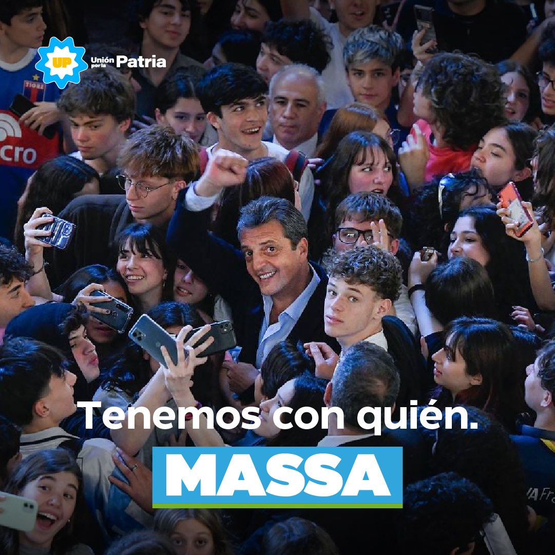 Tenemos con quién. 

#MassaPresidente 🇦🇷