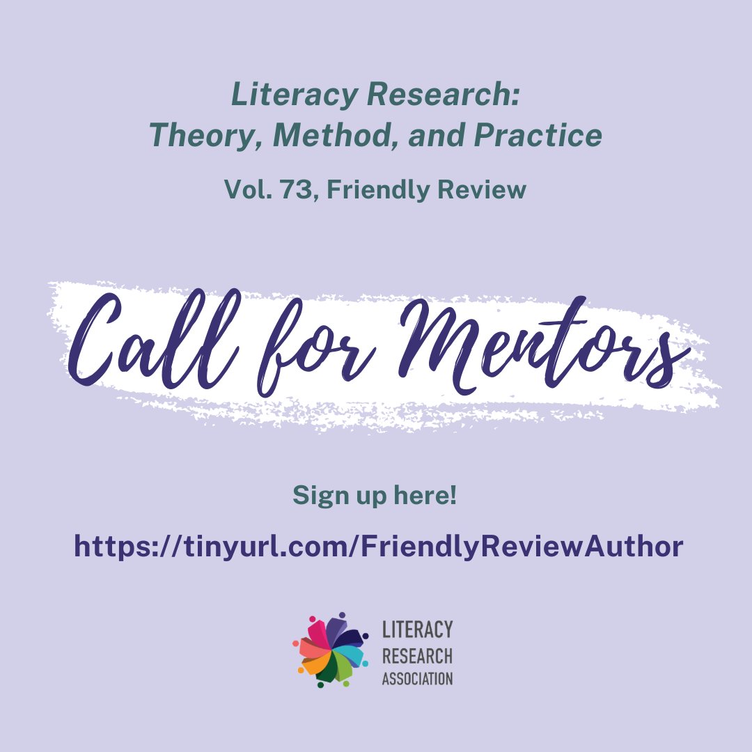 Seeking mentors! Editors of LR:TMP are continuing the Friendly Review process for grad students &amp; early career scholars (e.g. pre-tenured) for Vol. 73. We are seeking mentors to support these authors. To sign up/learn more please click: tinyurl.com/FriendlyReview…