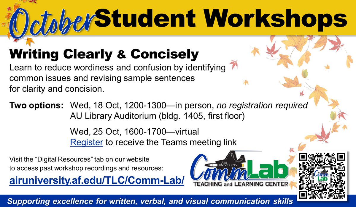 Air University Teaching & Learning Center tweet media