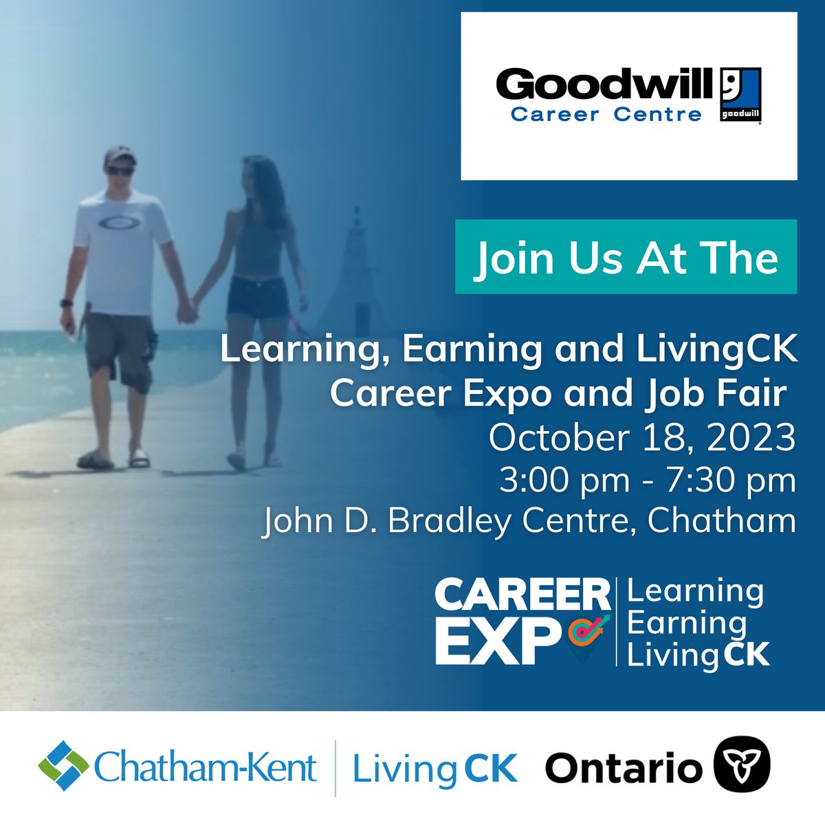 The Learning, Earning and LivingCK Career Expo and Job Fair is almost here! Parent, students, and jobseekers stop by our booth and learn about career pathways, programs, services and employment opportunities at the Goodwill Career Centre.
Learn more at LivingCK.ca/CareerExpo