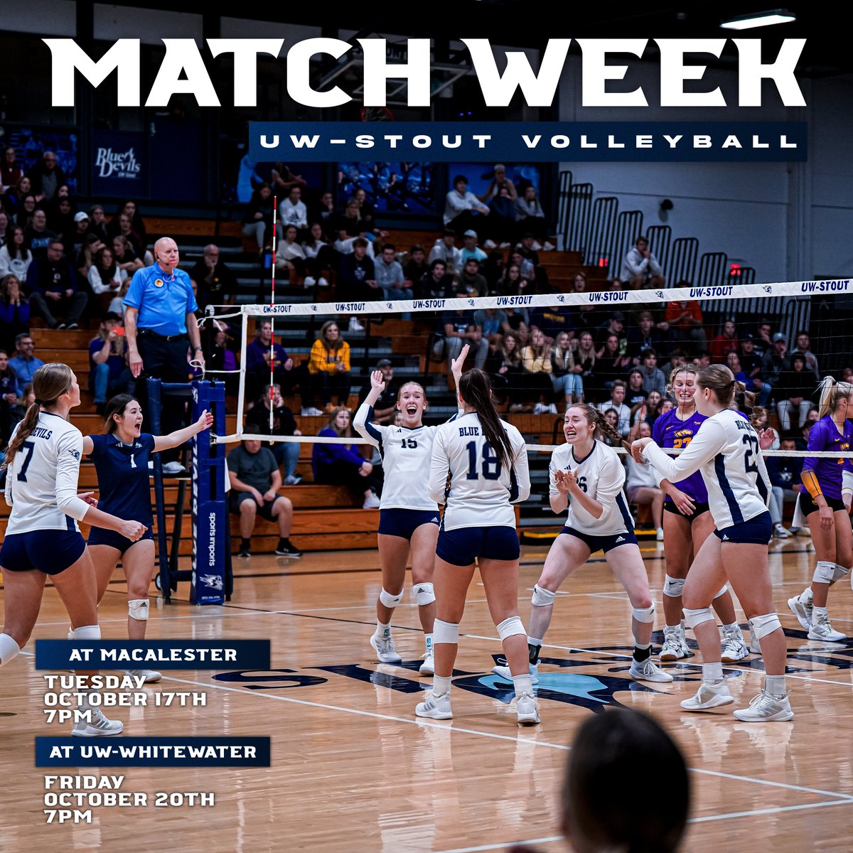 University of Wisconsin-Stout Womens Volleyball tweet media