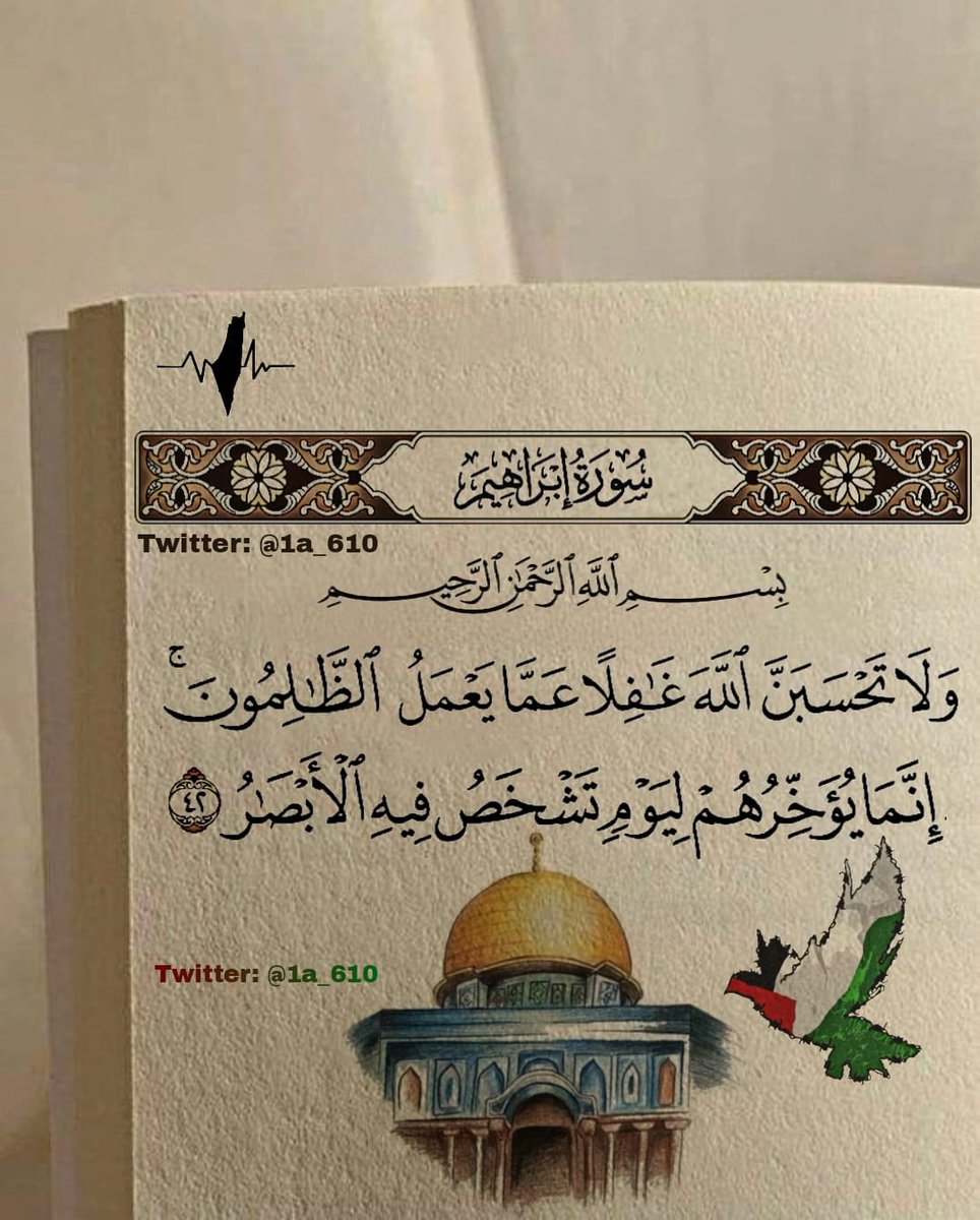 1A_610's tweet image. وَمَا رَبُّكَ بِغَافِلٍ عَمَّا يَعْمَلُونَ 🇵🇸🤲..