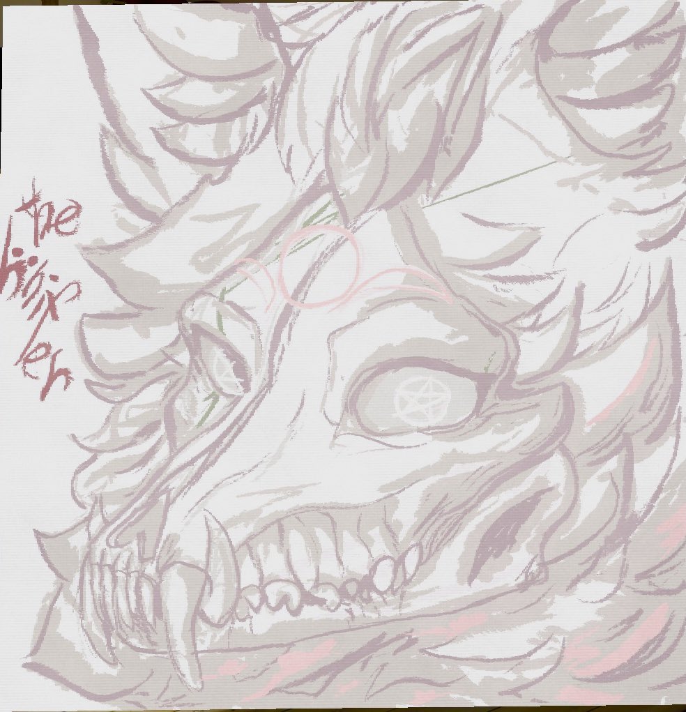 loonafromhell's tweet image. another skulldoggo i drew :p #lifedrawingvr #skulldog