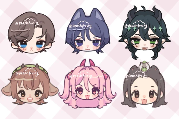 [RT Appreciated] my chibi commissions are back up for this fall! I have two style of gummy heads and updated my  chibi style!  ↓  below