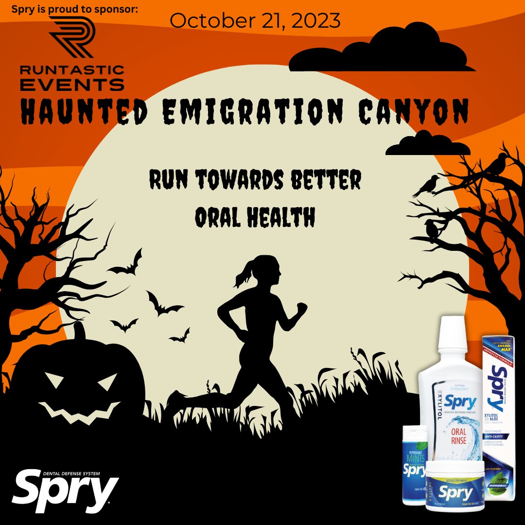 It's almost here! 👻

Run with us at Haunted Emigration Canyon, a Runtastic Event.

#Runtastic #naturally #xylitol #LiveXlear #iSpry #healthyliving
