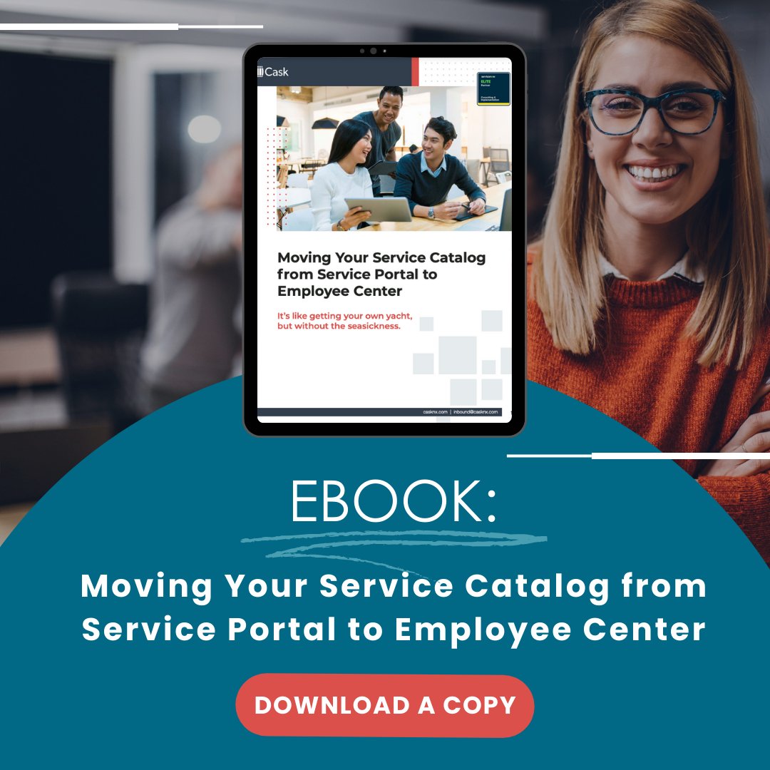 Design a service catalog that exceeds customer expectations. Discover the how-to in our latest ebook: bit.ly/46xoW8a 

#servicenow #servicecatalog #enterpriseservicemanagement
