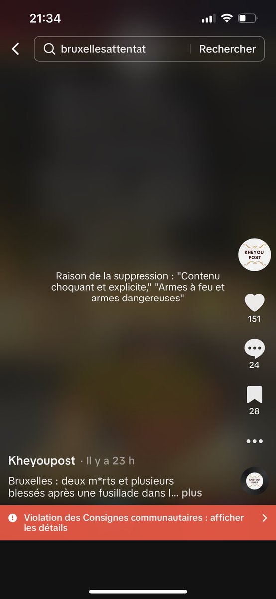 KheyouPost's tweet photo. Il est où le contenu choquant @tiktok_France ? Nan mais ça va pas de contester ma contestation sans vérifier ? 🤣 SVP, Go buzz ce tweet 🙏Merci 🙏 #Bruxelles #belgique https://t.co/1HtmwToDWX