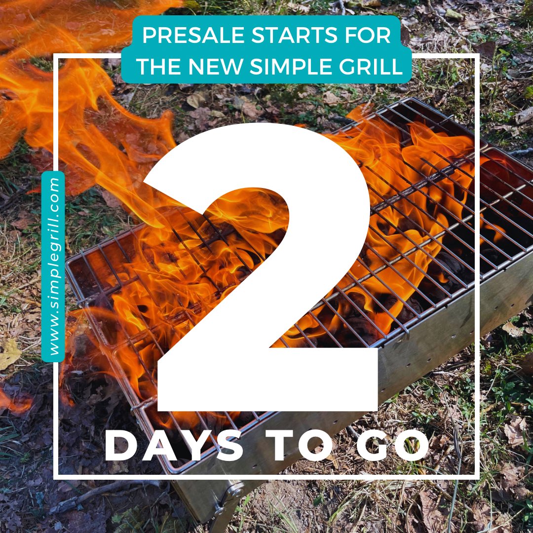 SimpleGrill's tweet image. Presale starts THIS Thursday! 

Visit simplegrill.com to order. 

#presale #portablegrill #Camping #Autumn #RV