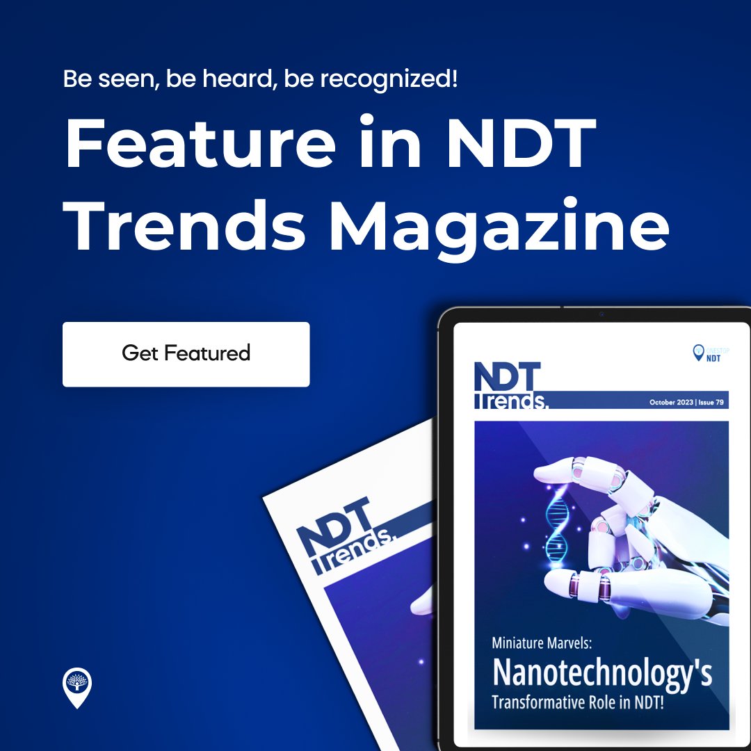📢🔍 Claim Your Spotlight!

🌟 Make waves in the world of NDT by featuring in NDT Trends Magazine. 🎯✨ Share your expertise, insights, and innovations with a global audience! 🌏📚

#NDTTrends #FeaturedExpert #NDTexpert #NDTTrends #NDTcontributor