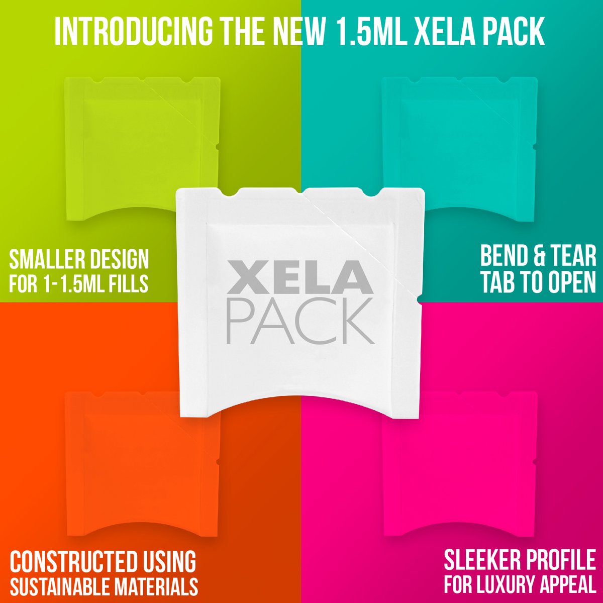XelaPack's tweet photo. The new 1.5mL Xela Pack is constructed using the same sustainable materials as all Xela Packs. It's simply a smaller, sleeker format for your most precious product applications. Be the first to see your products in the new 1.5mL Xela Pack! https://t.co/SeTZHiniNC