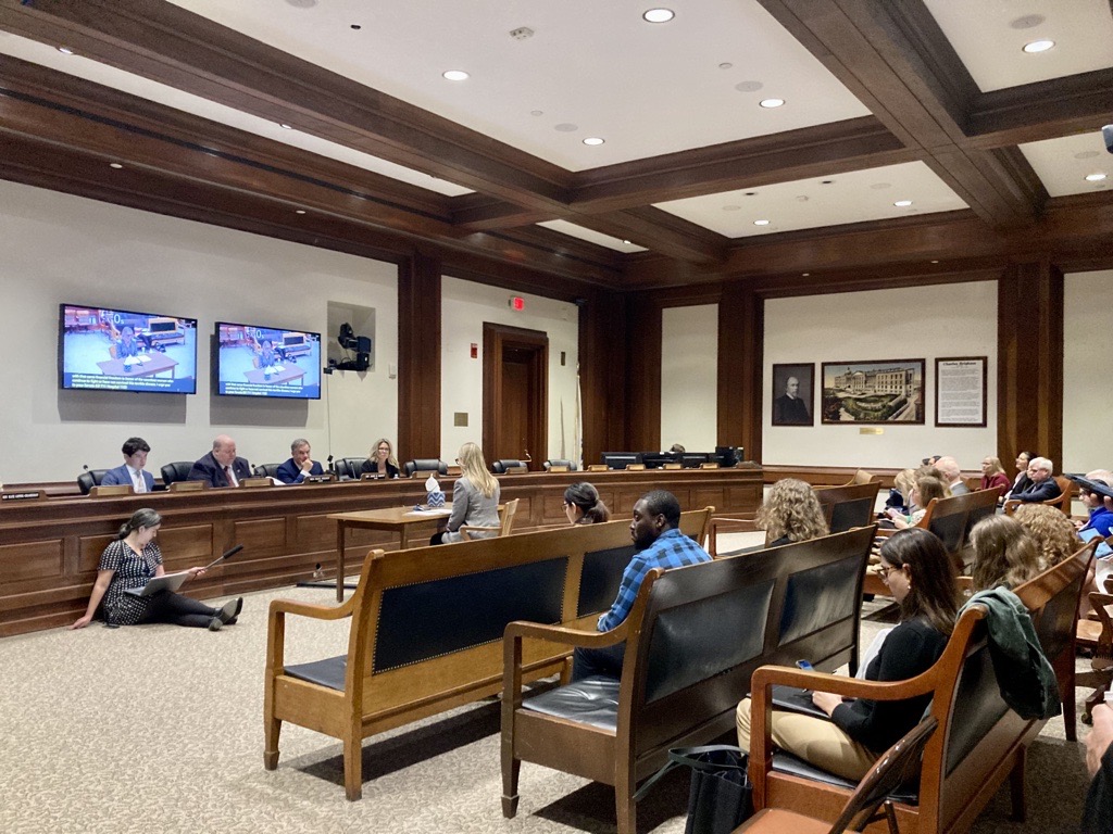 Equitable access to women's healthcare is one of my top priorities. Proud to testify today on two critical bills that would ensure access to 3D mammograms for all, & improve access to postpartum home visiting programs for new parents. #mapoli