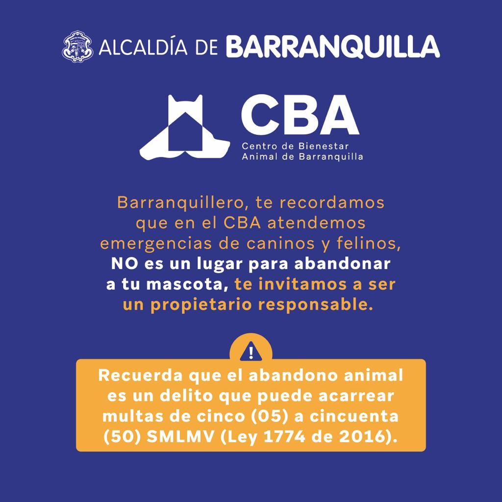 🐈🐕 Tu mascota también es un miembro de tu familia. Cuídala y protégela. Abandonarla es un acto de crueldad y puede tener consecuencias legales. #TuMascotaEsTuya 🐾💚 <a href="/SecGobiernoBaq/">Secretaría Distrital de Gobierno</a>