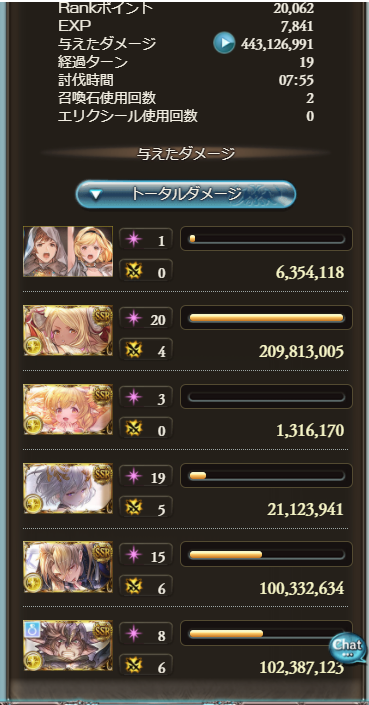 init_chibi's tweet image. スパバハめっちゃやらかした！
ダメージ一番出す主人公を3ターン目にマキラと一緒に落としちゃったｗ