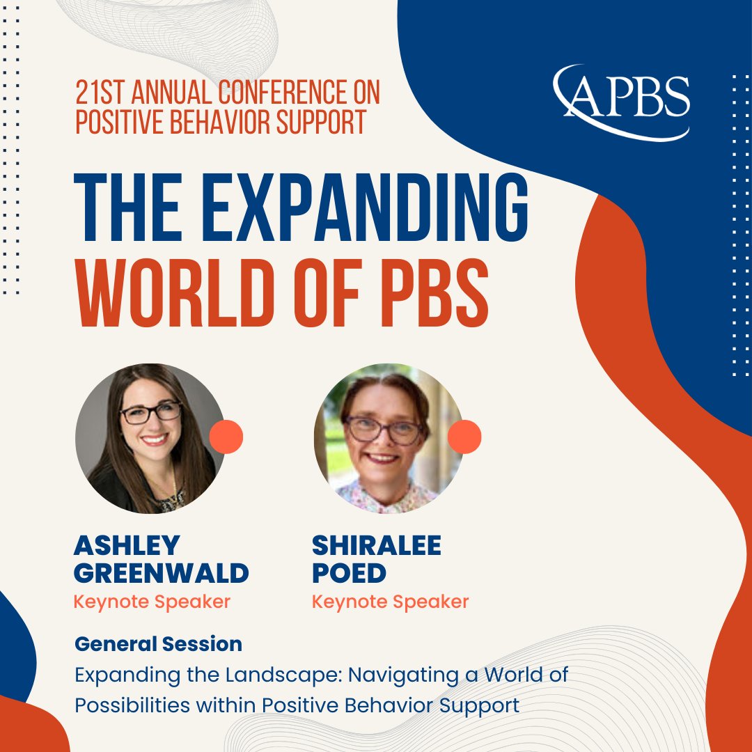 Let's embark on a journey of innovation and change, together. Register for The 21st Annual Conference on Positive Behavior Support now to be part of something extraordinary! 🚀 #APBSConference2024

Registration: apbs.org/conference/reg…