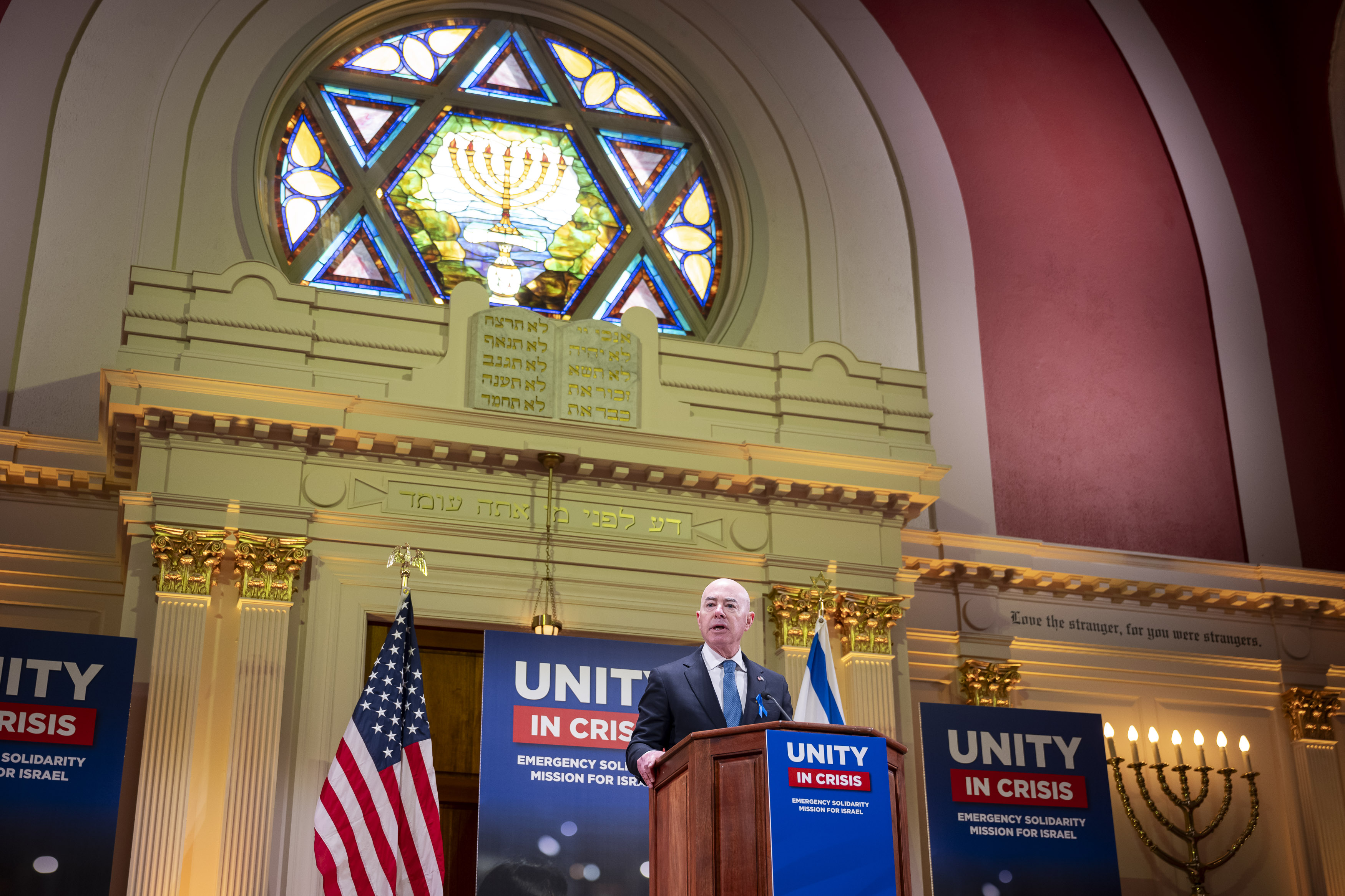 Secretary Mayorkas speaks at the Conference of Presidents of Major American Jewish Organizations