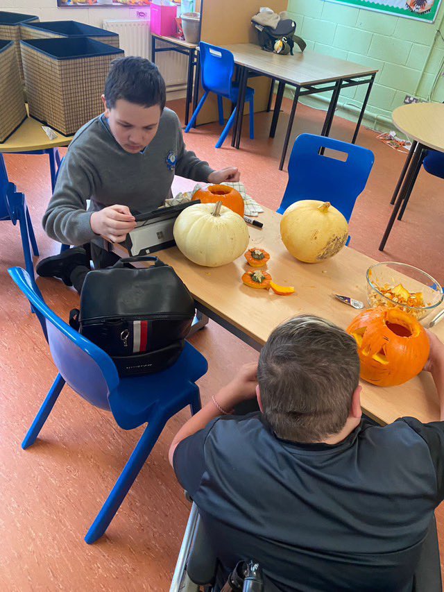 ArklowCBS's tweet photo. Ms. Battye had plenty of help today picking and carving pumpkins.
We look forward to seeing the finished products!
#pumpkinpicking #carvingpumpkins https://t.co/thMQYmqkuH