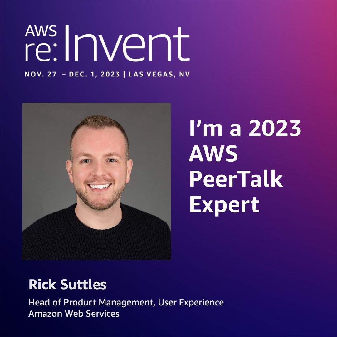 Are you going to AWS #reInvent? 🧑‍💻 I will be featured on PeerTalk, a platform for networking with attendees. PeerTalk allows you to view suggested connections and find people to meet in person at designated spaces on the re:Invent campus. Launching in early November! #aws